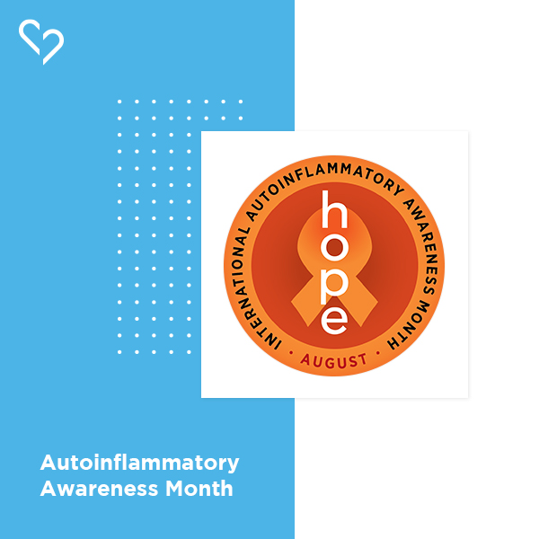 PericarditisA's tweet photo. Happy #AutoinflammatoryAwarenessMonth! Organized by the Autoinflammatory Alliance, this month is celebrated each August to help improve understanding and advocate for these rare diseases. Join us in advocating and supporting the autoinflammatory disease community worldwide. https://t.co/y7c1A2VJvN