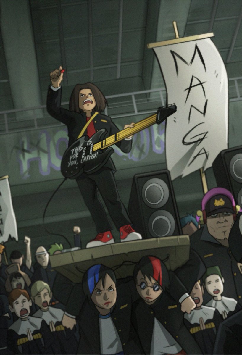 Kowfeekow's tweet photo. "Everyone is here!"

#Undergorosprotection #originalanime #digitalillustration #delinquent #originalcharacterart https://t.co/EkYS3tqcXO