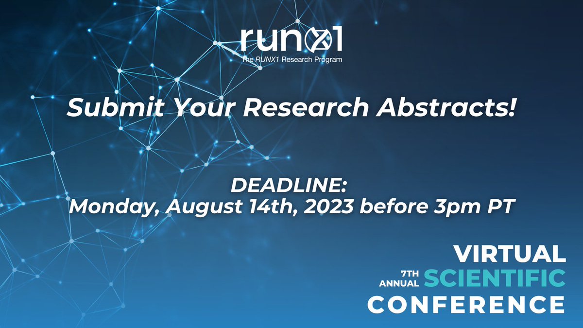 ONE WEEK away from the deadline to submit your research abstracts for potential inclusion in our 7th Annual Scientific Conference poster session! Submission is open to anyone, so please share this opportunity and these guidelines within your network: ow.ly/ftGr50PeyJu