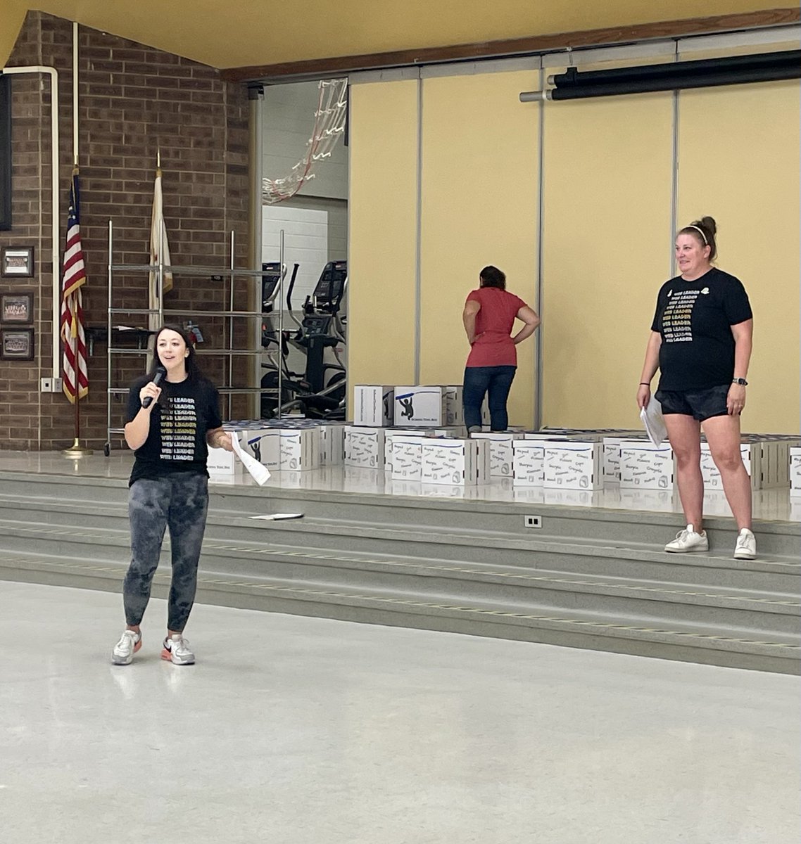 Excited to see the 8th grade WEB Leaders getting ready to welcome the 6th graders this week!!