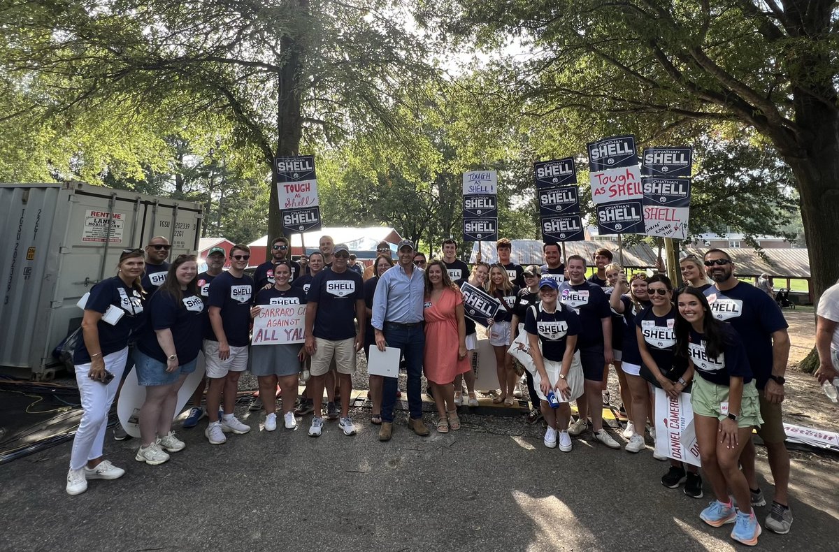 JShellKY's tweet photo. Fancy Farm week was a success! Thank you to all of the volunteers and supporters from the area and across the state for a strong showing of support! #ToughAsShell #StopBidenSaveKentucky https://t.co/k8ZqsOSpTM