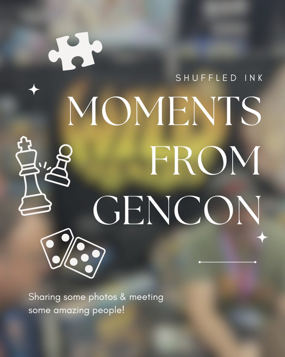 ShuffledInk's tweet photo. We would like to share some wonderful photos from Charles's and Gabe's time at #Gencon! They had the opportunity to meet some clients and make some valuable connections.

#gencon #tabletopgames #boardgames #cardgames #videogames #games #gamecollector https://t.co/F9Nkl2EkRS