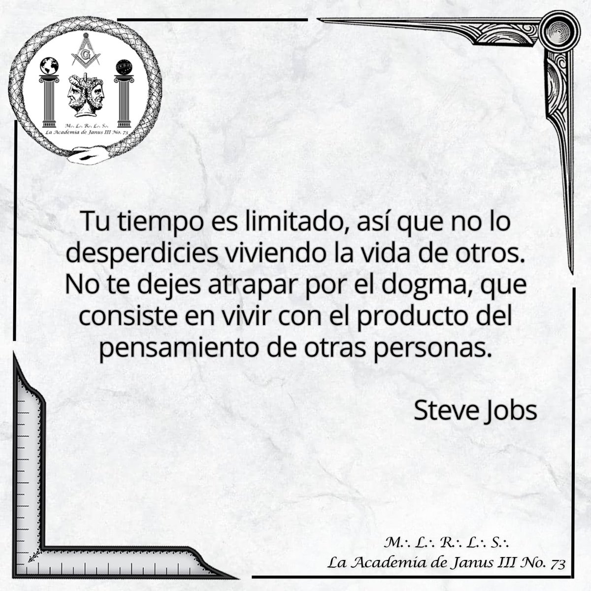 FundacionJanus's tweet photo. Aprovecha tu tiempo y tu criterio. https://t.co/CNNzvxvu4t