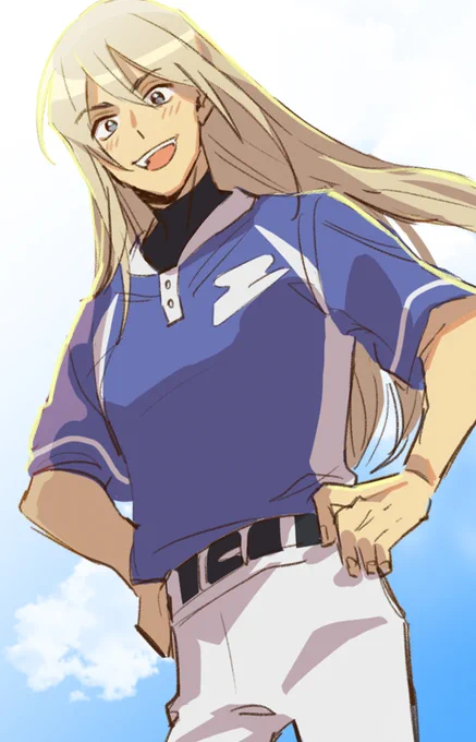 イレギュラーズの青星さんが最強に好みの見た目と最強に好みの性格だったので描いた 色はぜ～んぜん分からないのでとりあえずイメージで塗りました