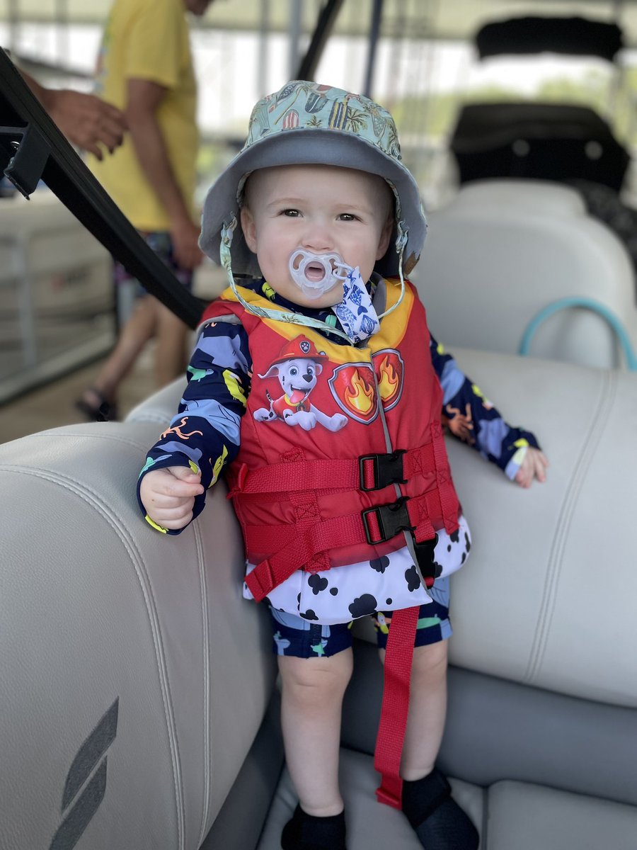 The Stephens family started with some sun time at the lake, and water time in the backyard.  Zach and <a href="/Stephens10915/">Katherine Stephens</a> went to Georgia to visit family, which included Zach's first time on an airplane, on a boat, and in a pool.  #warriorstrong