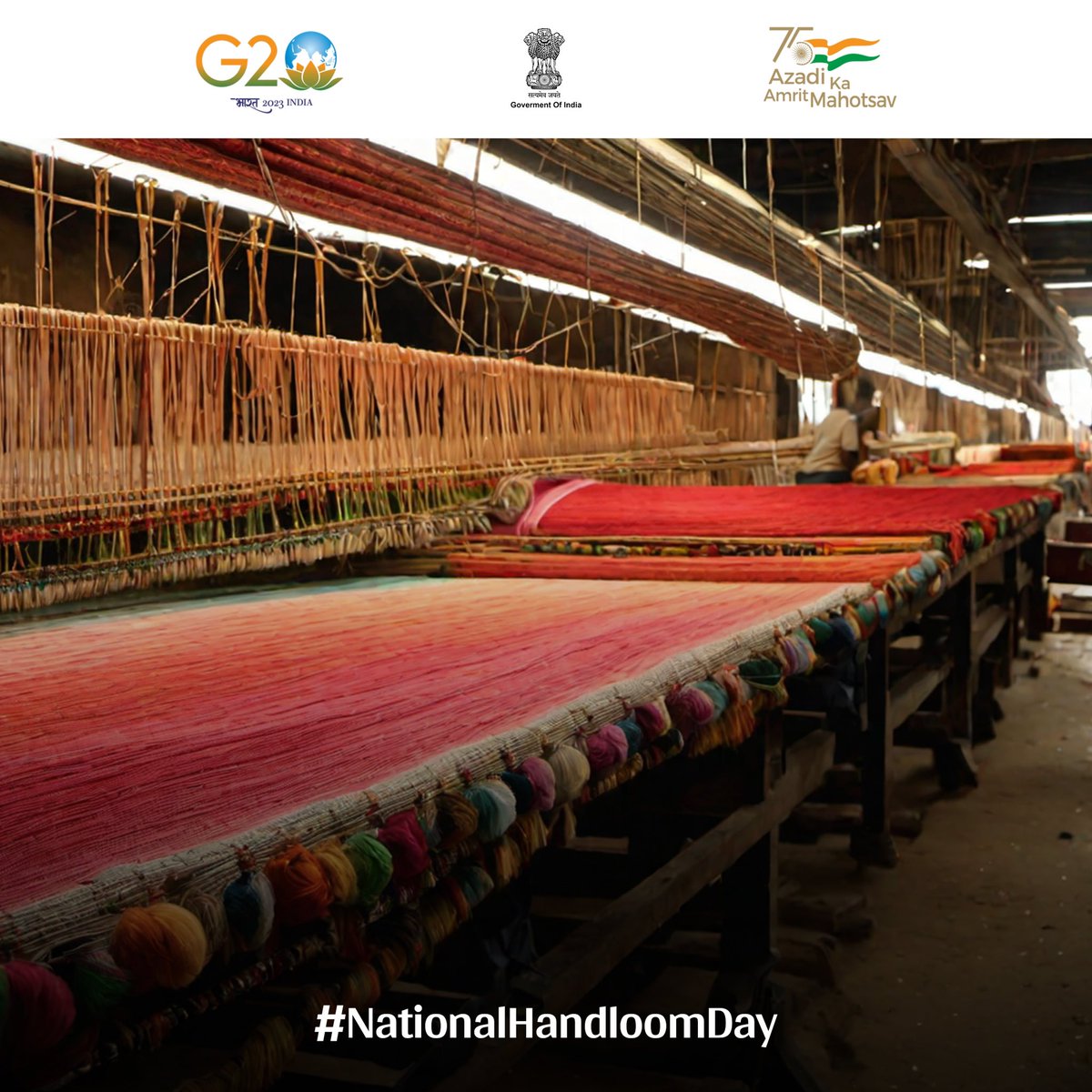 DarshanaJardosh's tweet photo. The Indian Handloom sector grows from strength to strength. Today, our position on the international stage is unmatched.

#NationalHandloomDay #MyHandloomMyPride
#UnstoppableIndianHandloom https://t.co/KwtsYxTaI5