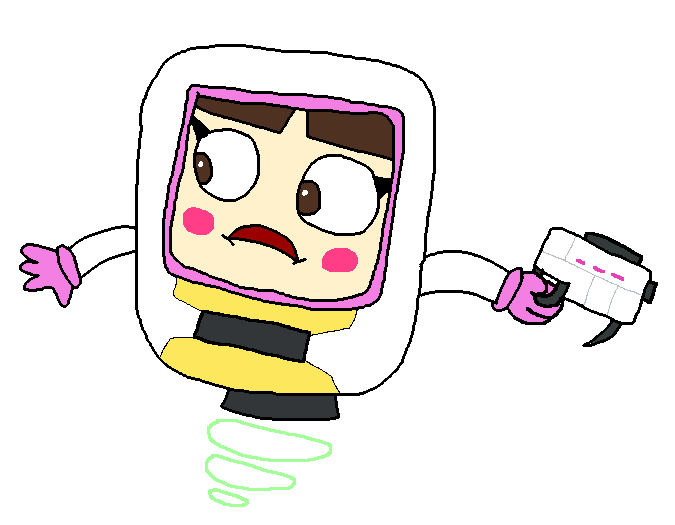cn100eg's tweet photo. Breadanna in the space suit from Master Shake's story segment in Plantasm. Her suit allows her to float. #aquateenhungerforce #athf #plantasm #OC https://t.co/HetIryyQmv