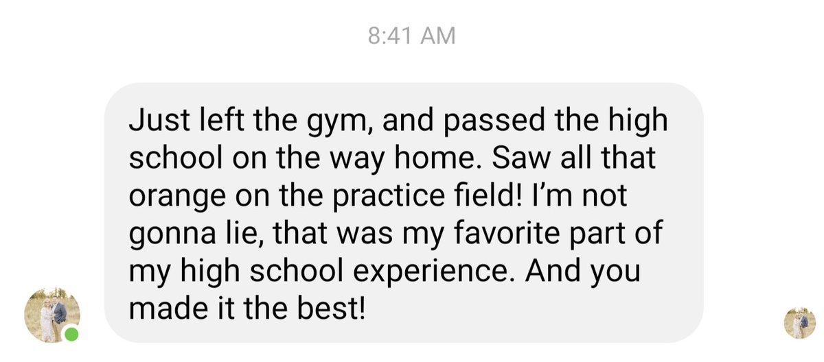 Messages like this remind me why! 🧡🖤⚕️🐅 Proud of the program I was given the opportunity to create at FVHS 19😮 years ago! #rollbengals #onceabengalalwaysabengal