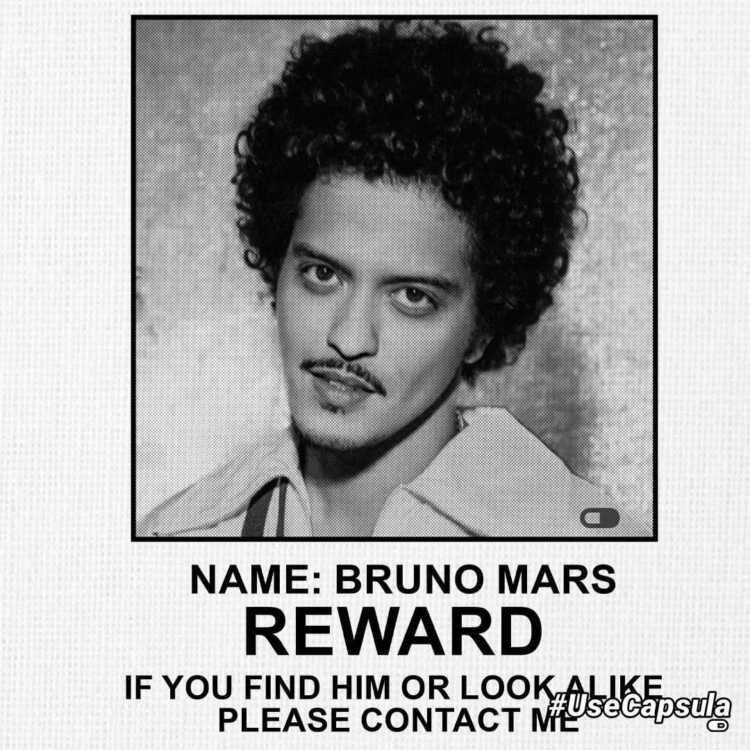 usecapsula's tweet photo. Alguém perdeu um namorado chamado Bruno Mars, por ai? Essa e outras estampas babadeiras você encontra no meu site, corre lá e já garante a peça ideal para o seu look do #TheTown
#UseCapsula https://t.co/faNd1F5SSY