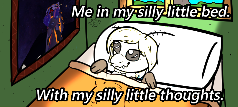 Birthmas gift fur <a href="/charstoisaur/">Isazap</a>
with his silly little moff with silly lil thoughts.  

#chibi #furryart #moth #digitalart #furryfandom #birthday #meme 
Also posted on furaffinity.net/view/53207471