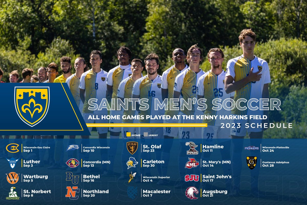 The 2023 schedule is here. We kick our season off at the start of September at home!
#SaintsRiseUp