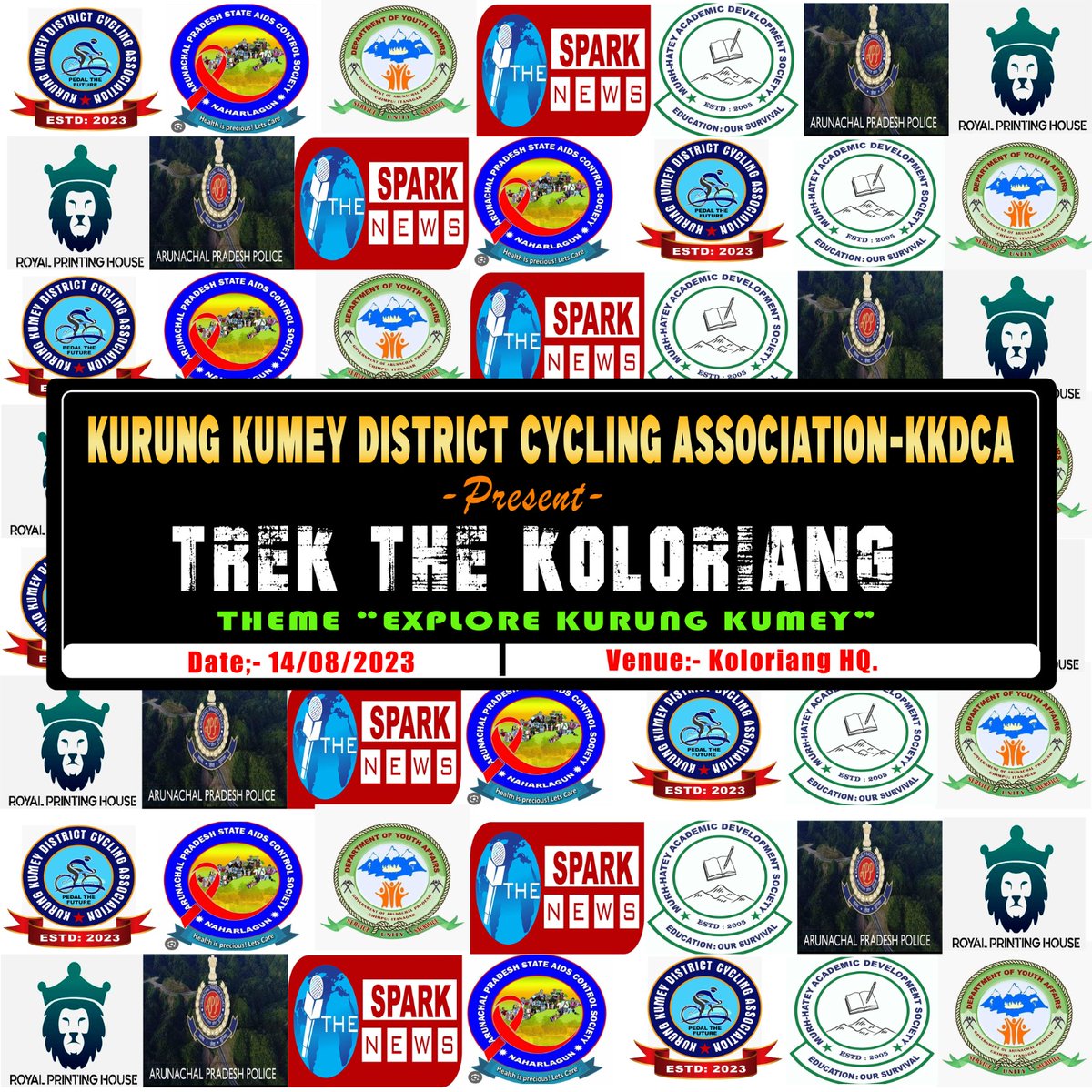 GiogiTani's tweet photo. #Kurung Kumey District Cycling Association -KKDCA

Present: 

"Trek The Koloriang" on 14th August 2023. On the especial occasion of 15th August Independence Day Celebration 2023.

"Explore Kurung Kumey"
" Say no to Drugs, Yes to Sports. https://t.co/63mfh3CuKc