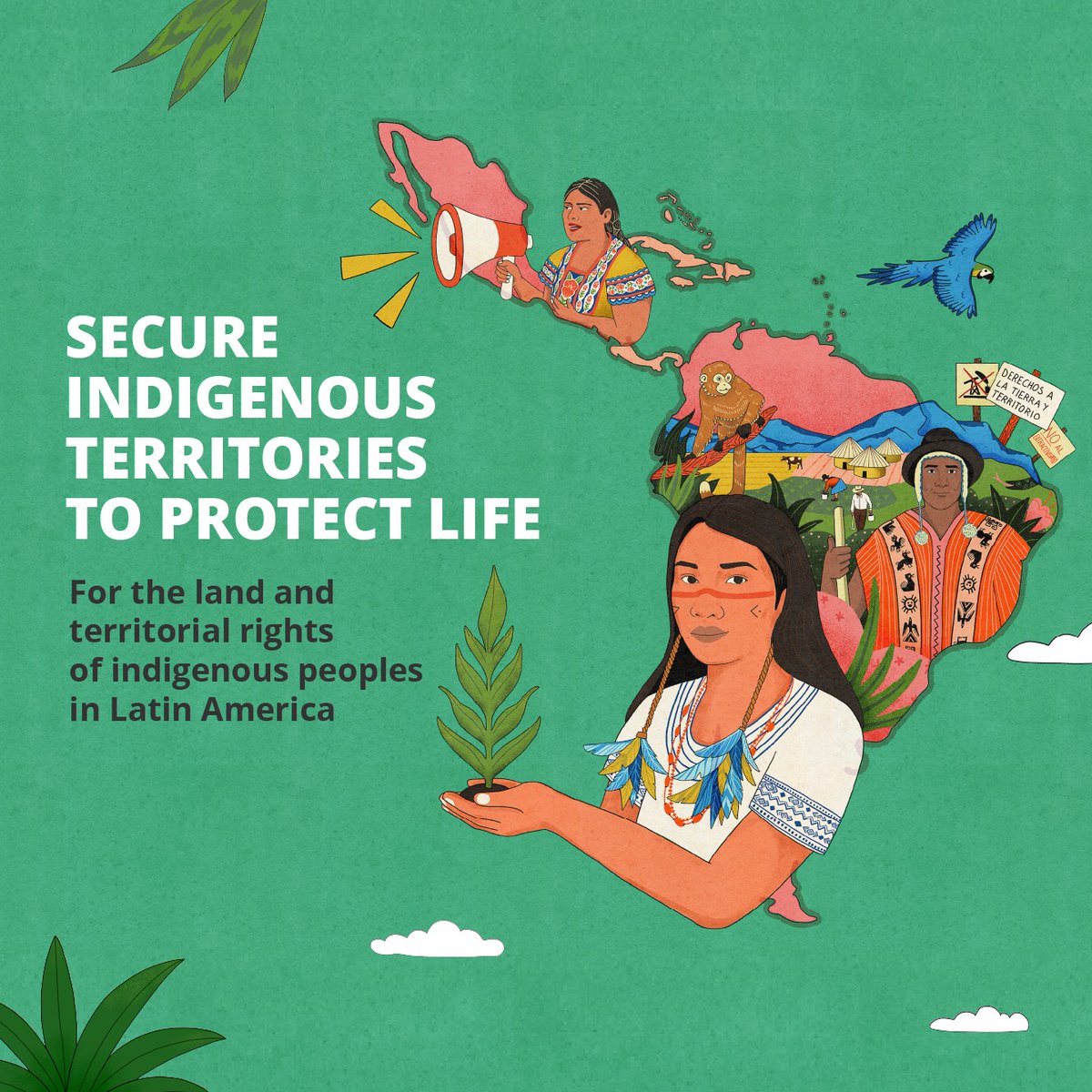 LandRightsNow's tweet photo. ✊🏽 📣 SECURE INDIGENOUS TERRITORIES TO PROTECT LIFE!

Ahead of #IndigenousPeoplesDay, more than 25 indigenous and civil society organisations demand States to secure, protect and promote the rights to land and territory of #IndigenousPeoples.

Learn more: https://t.co/t87aXMvk5d https://t.co/X9YJzl2PH3