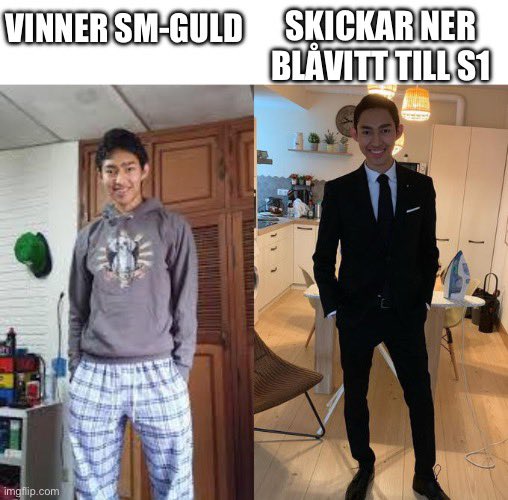 Heja Blåvitt. Nu ska vi mot toppen gå!