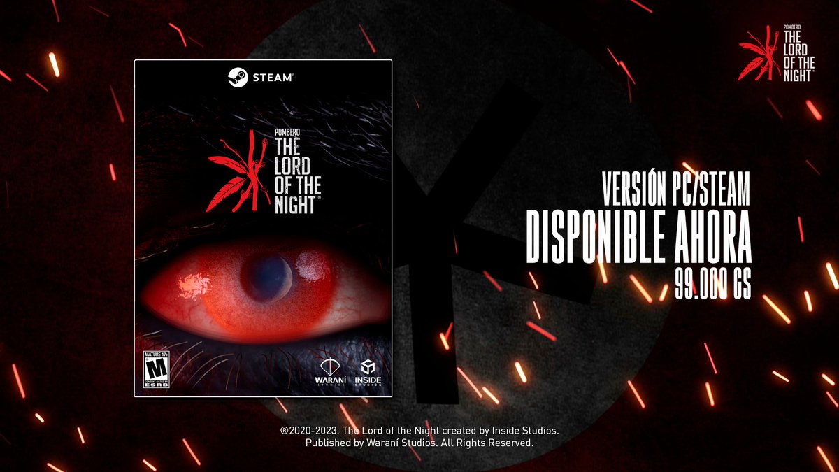 waranistudios's tweet photo. Desde ahora está disponible Pombero: THE LORD OF THE NIGHT Reborn en PC a través de Steam a solo 99.000 Gs. Todos los que compraron el juego anterior podrán disfrutar gratis de este renacimiento escribiéndonos al DM.

Tienda en Steam:
https://t.co/IPwUkIg7UH https://t.co/nZt33zdJbq