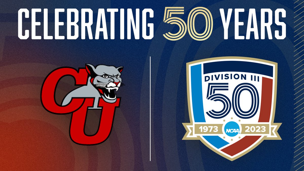 Celebrating the past.

Honoring the present.

Looking forward to the future.

We are proud to celebrate 50 years of Division III!

#DIII50 #WhyD3 #RollCougs