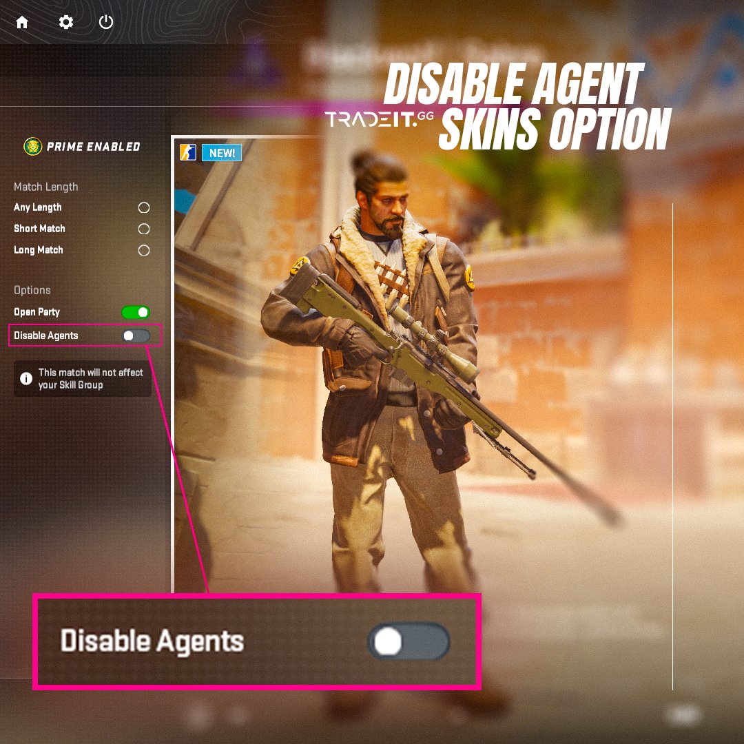 tradeit_gg's tweet image. Should you be able to disable skin agents in CSGO/CS2?