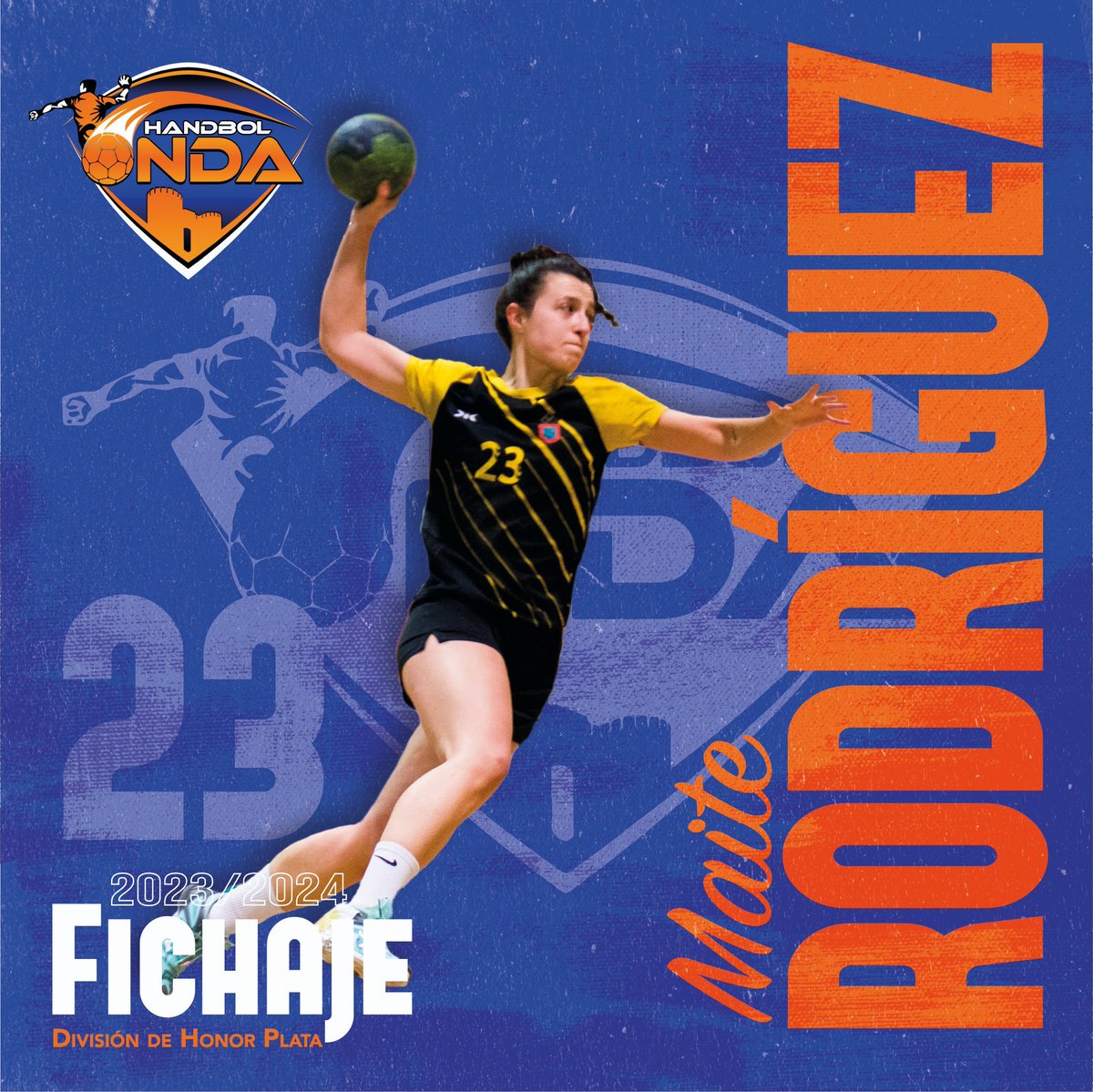 handbolonda's tweet photo. 🆕FICHAJE🆕

🤾🏻‍♀️La pivote Navarra de 25 años, Maite Rodríguez, se convierte en el cuarto fichaje del División de Honor Plata. Proviene del Lagunak de nuestra misma categoria, tras haber jugado 3 temporadas en el Grafometal La Rioja y una en Handbol Amposta. https://t.co/QktaQsU7Eo