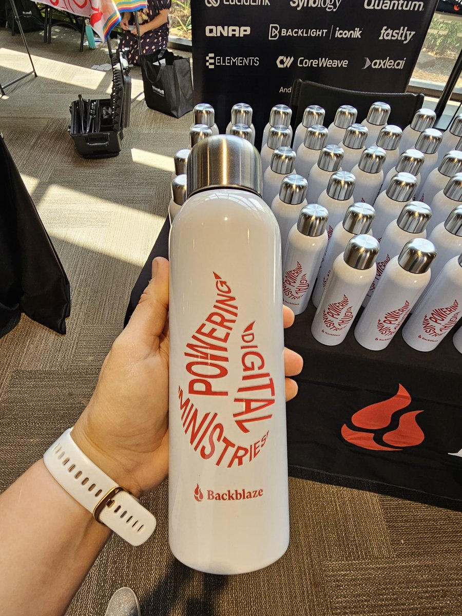 It's about to be break time at #CaptureSummit2023, grab a coffee and stop by the Backblaze booth, meet the team and learn how we can help you optimize your #mediaworkflow  and reduce cost. Don't forget your #backblaze water bottle. #cloud #mediastorage #backblazeb2