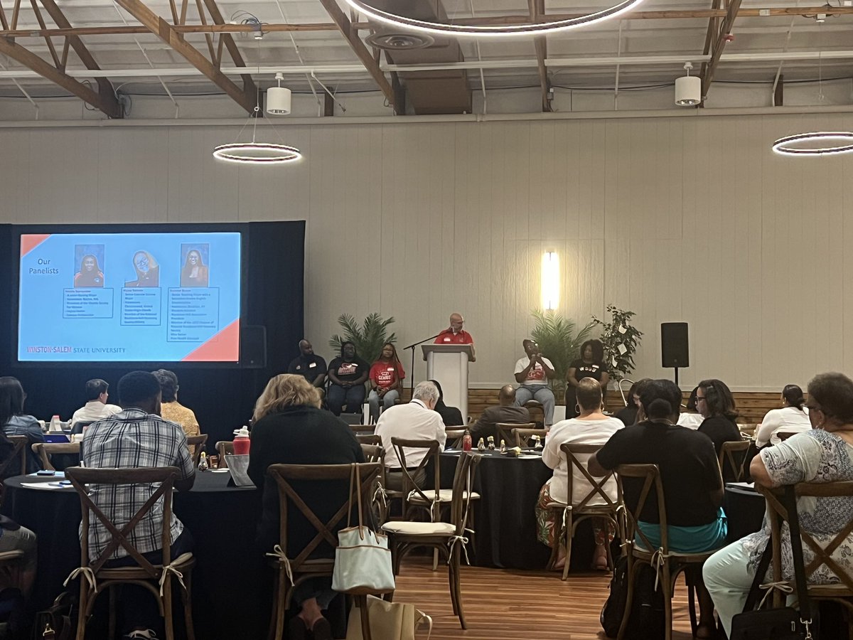 DKStitts's tweet photo. Enjoying the OFFSITE TO GAIN INSIGHT with the wonderful WSSU Academic Affairs/Student Affairs Leadership team!  #THEGENIUSWITHINUS https://t.co/4tMY9Bdfl8