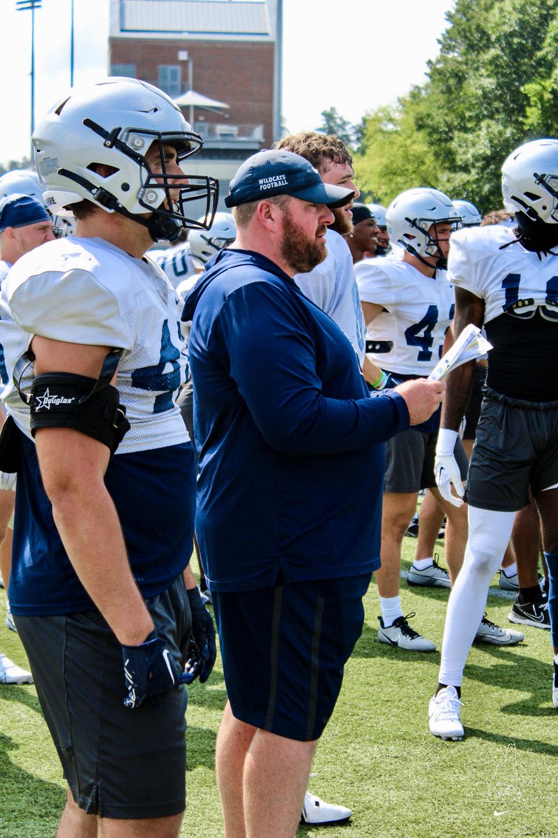 UNH_Football's tweet photo. Coaches are LOCKED IN🔒‼️

#CAT2UNT4MED https://t.co/xtkttOUiLr