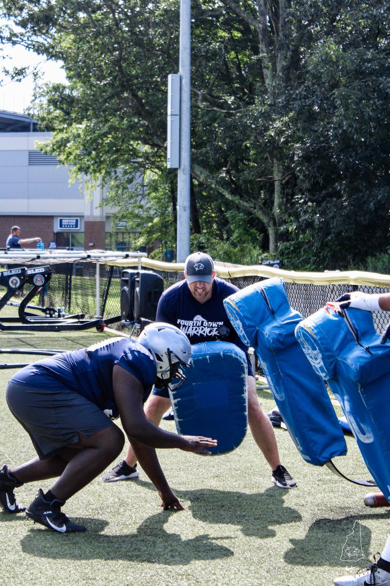 UNH_Football's tweet photo. Coaches are LOCKED IN🔒‼️

#CAT2UNT4MED https://t.co/xtkttOUiLr