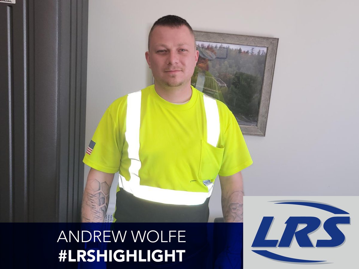 This week's #LRShighlight is commercial driver, Andrew Wolfe from our Janesville, WI location! He always ensures that he shares the importance of safety with anyone he gives advice to or trains. Andrew, thank you for all of your hard work and dedication at LRS! #LiveSafety