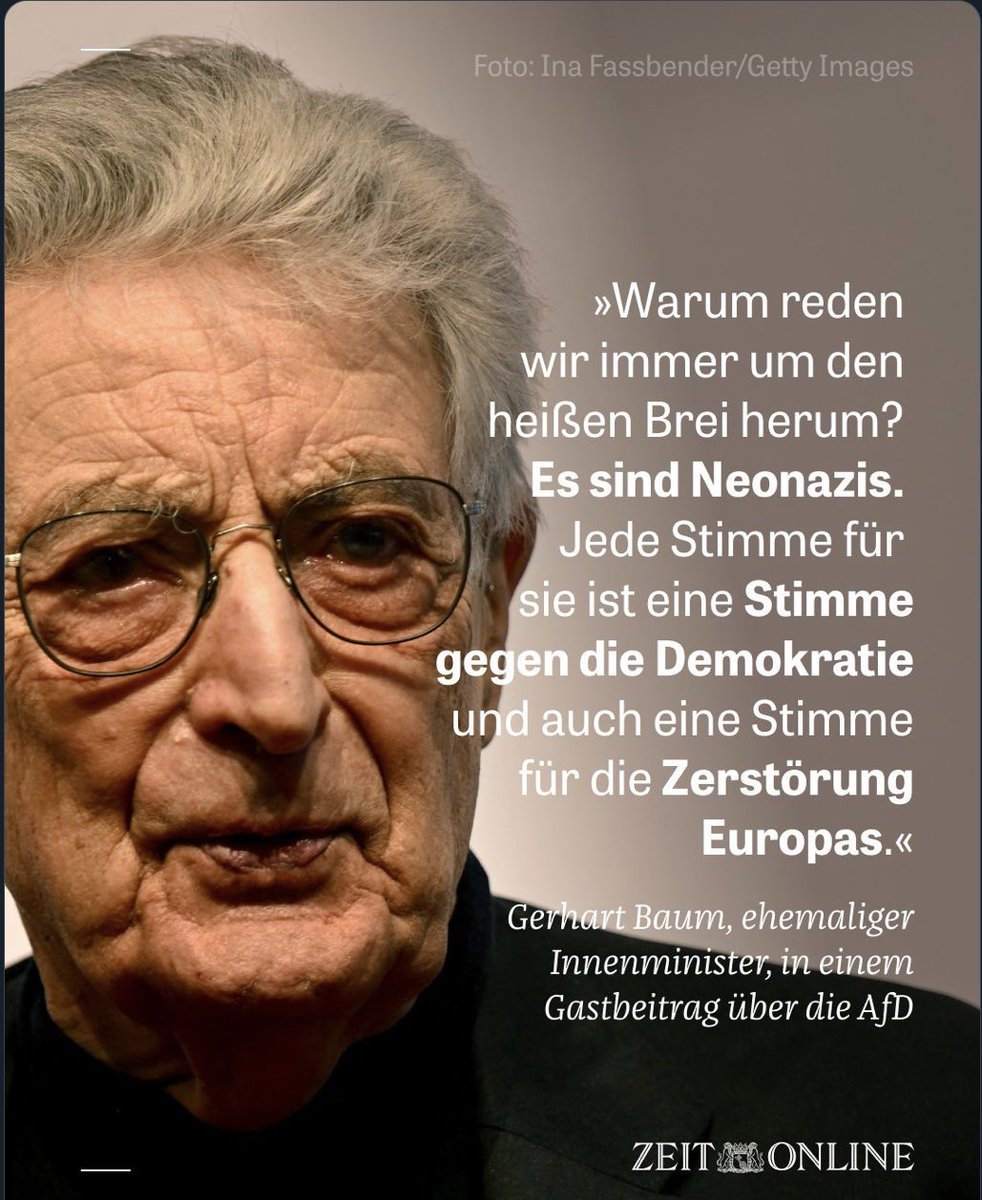 Gerhart Baum ist immer noch der stabilste Liberale in Deutschland. Verehre diesen Mann.
