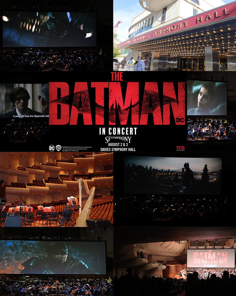 BatmanInConcert's tweet photo. Thank you San Francisco for an amazing two nights of mesmerizing performances of The Batman! Hope to see you all again soon 🦇🦇🦇
@tcgentertainment @dcinconcert #Batman #DCComics #DC #Joker #BruceWayne
#Comics #Music #ClassicalMusic
#Soundtrack #WarnerBros
#sanfrancisco https://t.co/gs1Id8Y7Dg
