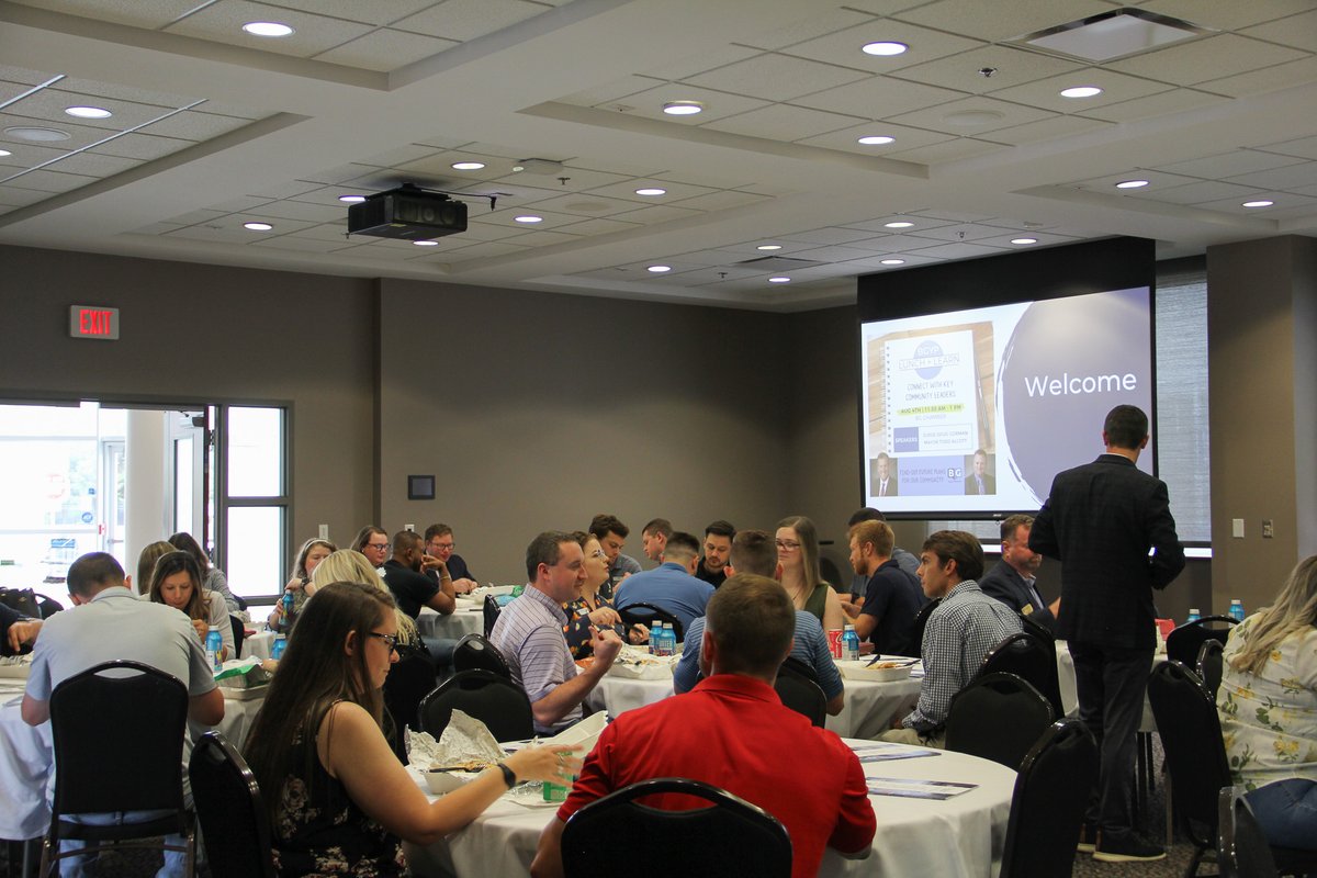 BGYoungPros's tweet photo. We had a great time at the Q3 Lunch + Learn this past Friday. A special thanks to Warren County Judge Executive, Doug Gorman, and Mayor of Bowling Green, Todd Alcott, for sharing valuable insights into the growth of our community. Join us at our next event https://t.co/gjM7SE1Mb2 https://t.co/aJAjhLiHgr