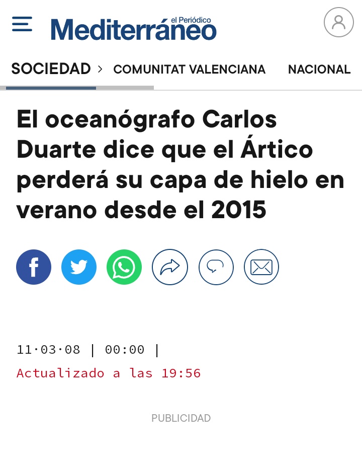 crismartinj's tweet photo. Digámosle a los ciudadanos que todos tenemos que luchar contra un gran peligro que amenaza nuestra propia existencia: el cambio climático. /1 https://t.co/qhBoBGzD66