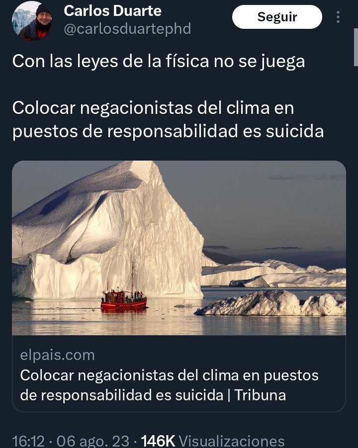 crismartinj's tweet photo. Digámosle a los ciudadanos que todos tenemos que luchar contra un gran peligro que amenaza nuestra propia existencia: el cambio climático. /1 https://t.co/qhBoBGzD66