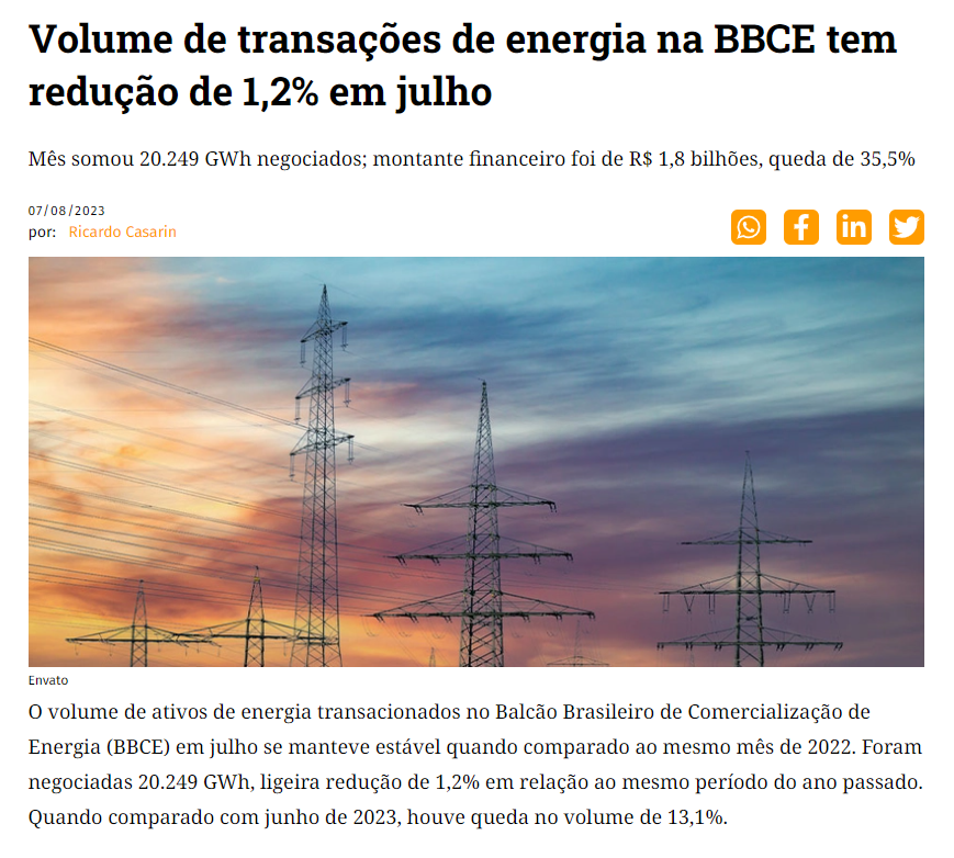 PortalSolar_Br's tweet image. 👉 Acesse a reportagem completa no site do Portal Solar!

#BBCE #Energia #Energiasolar #Julho