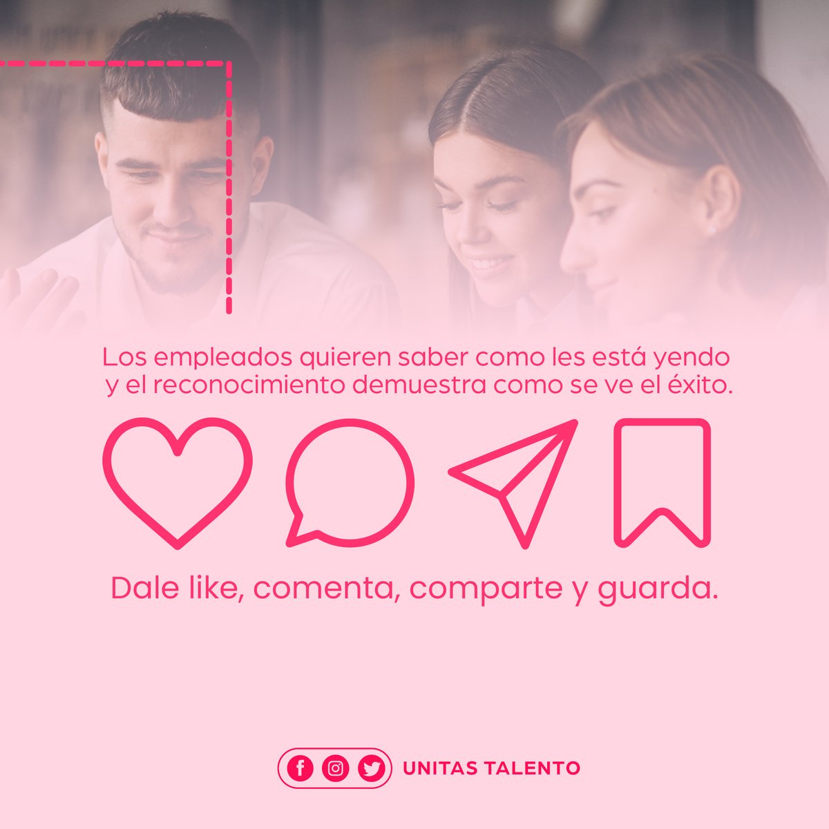 Reconocer el talento dentro de tu empresa, genera reconocimiento a nivel empresa y a nivel comunidad de trabajadores, lo que te posiciona como una empresa con buen ambiente laboral🏷📜.

#unitastalento #atraccióndetalento #empresas