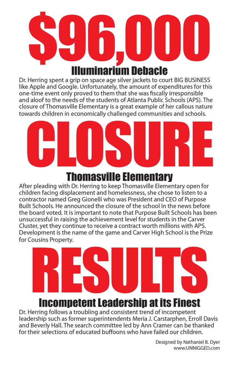 FierceSoul's tweet photo. The END of another ERROR for Atlanta Public Schools. https://t.co/rsbam5KFrD