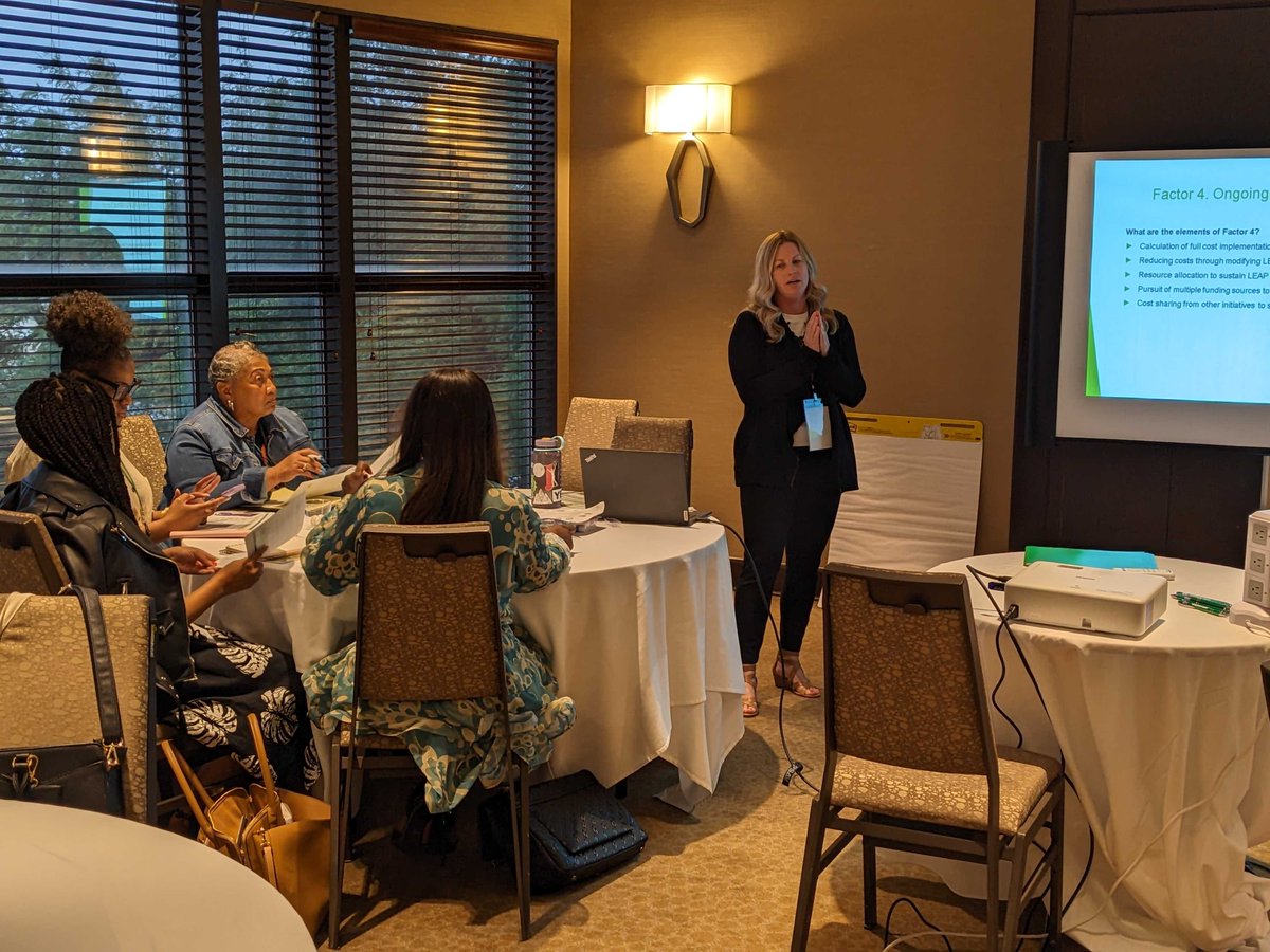 BasisPolicy's tweet photo. Basis Senior Director Margot Plotz led a Sustainability Workshop for district and school leaders at the 2023 LEAP Summit in Detroit, Michigan today. 🎉 https://t.co/DoZLvkPBbM