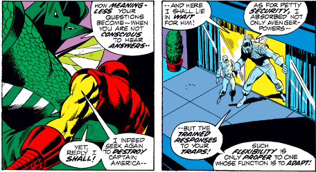 MarvelADay's tweet photo. #MarvelADay #IM49 Round 1 goes to the Adaptoid who explains that he once again seeks to destroy Captain America. - VA https://t.co/BfcgHh3sOI