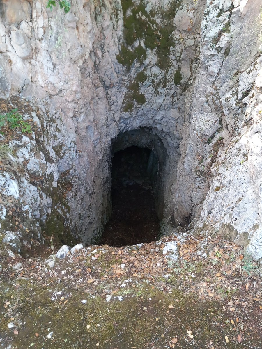 Remains of a German gun emplacement on the North coast of Kephalonia. The underground ammunition store is particularly impressive.