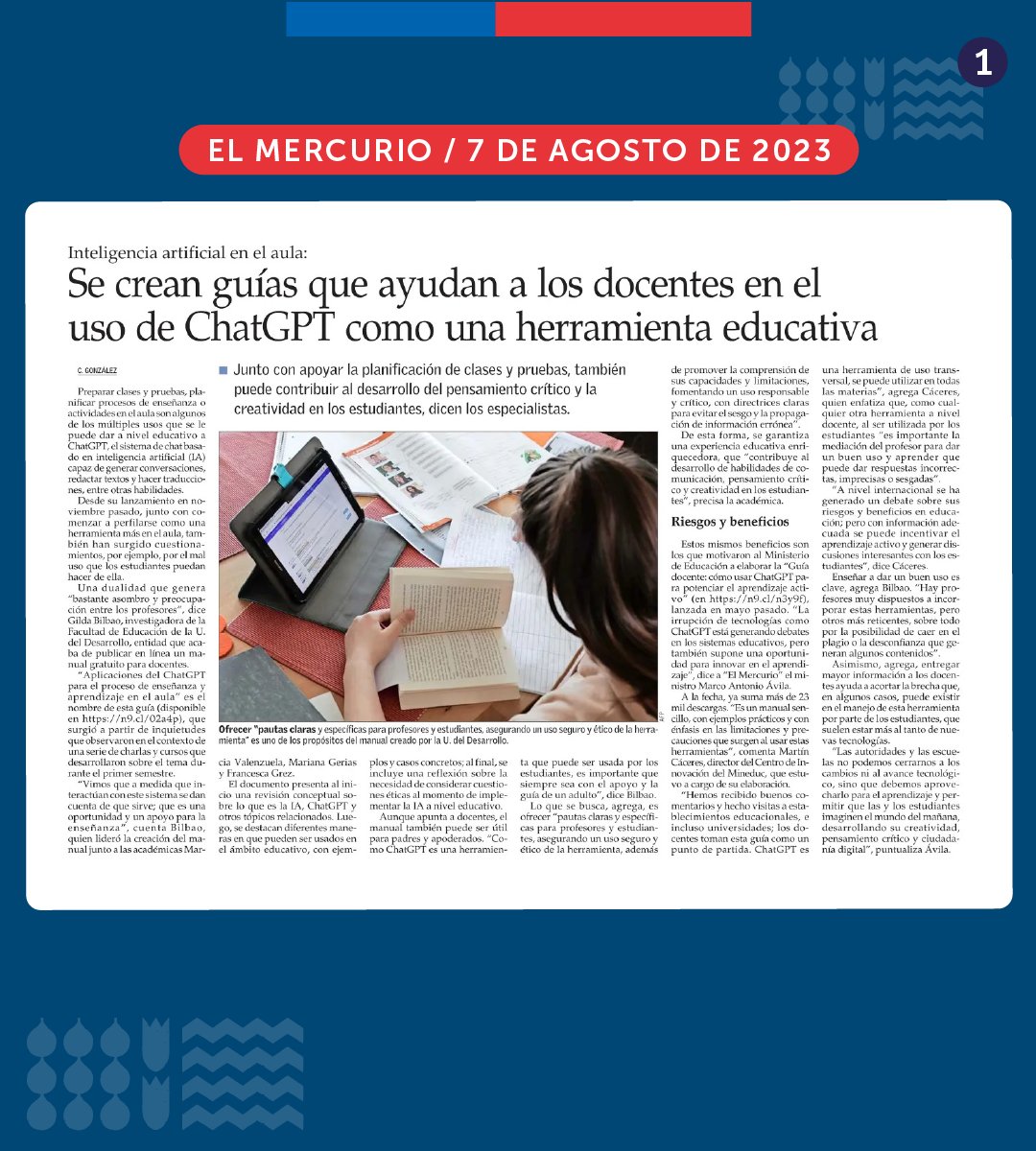 Ministerio de Educación tweet media