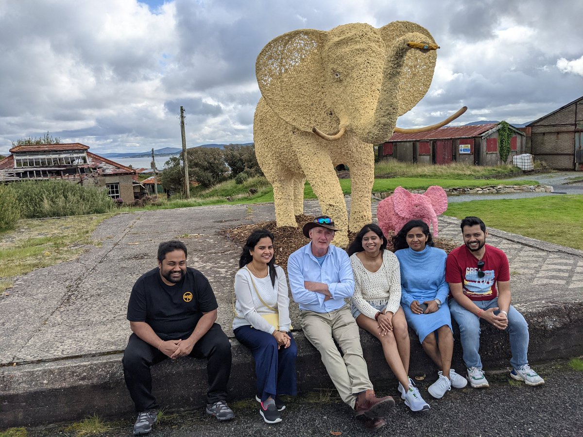 All the way from India to see an Irishman white #elephant in #Donegal 
Lovely people