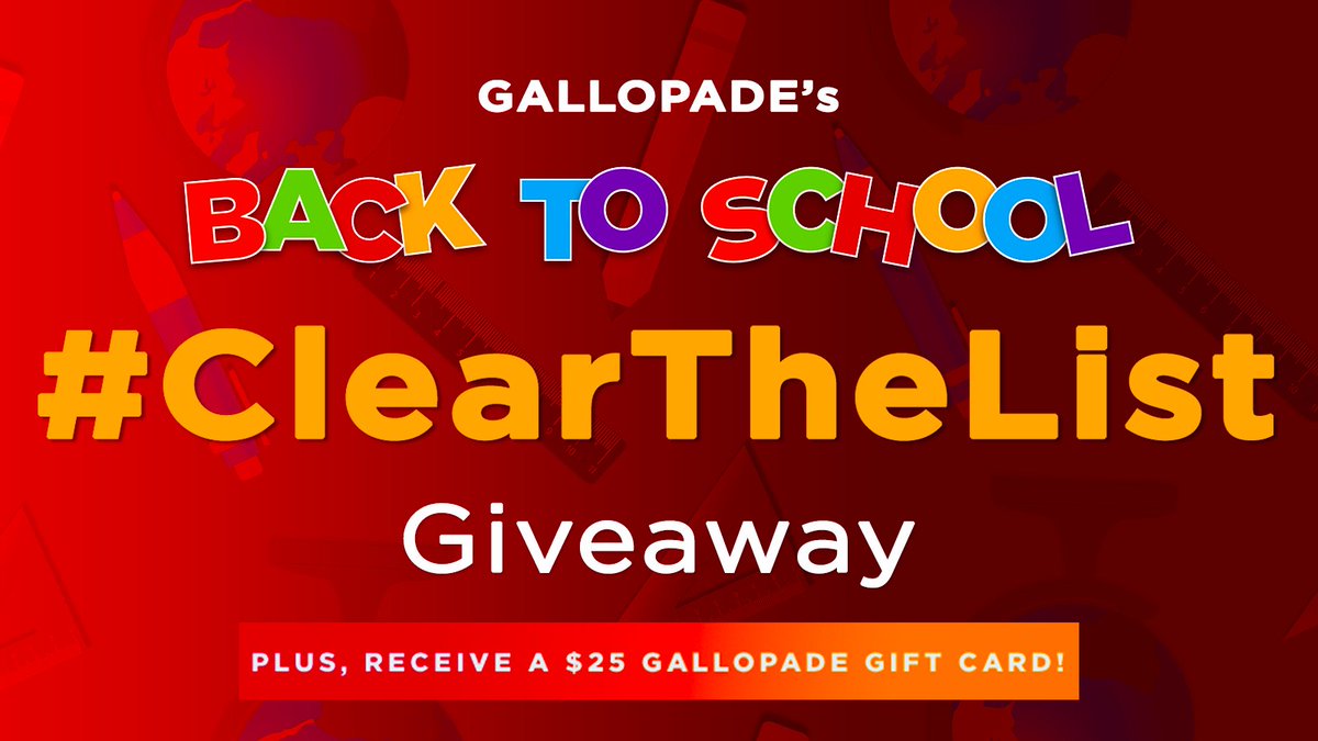 Gallopadekids's tweet image. 📢 #Giveaway 📢 Two winners will receive a $25 Gallopade gift card, plus we’ll "clear" $20-worth of items from their Amazon list! Contest ends Friday, Aug. 11 at 12 PM EST.  #clearthelist   

HOW TO ENTER:  
✅ Follow us
✅ Like and retweet  
✅ Share the 🔗 to your Amazon list