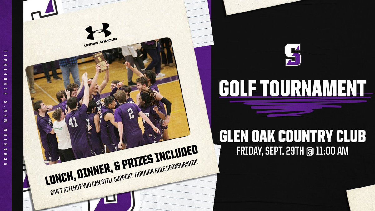 Scranton Men’s Basketball Golf Tournament! Follow link below to register…

athletics.scranton.edu/news/2023/7/25…