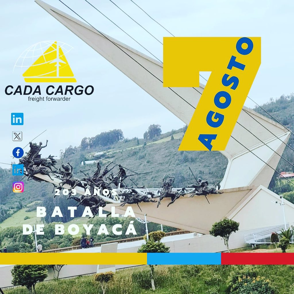 cadacargo's tweet photo. Hoy 7 de agosto, nos unimos como ciudadanos para conmemorar los 204 años de la Batalla de Boyacá realizada en 1819.
#7DeAgosto #BatallaDeBoyacá #GuamalProgreso
#CadaCargo🇨🇴 #TodoSomosColombia🇨🇴 https://t.co/BS8PSOcgy4