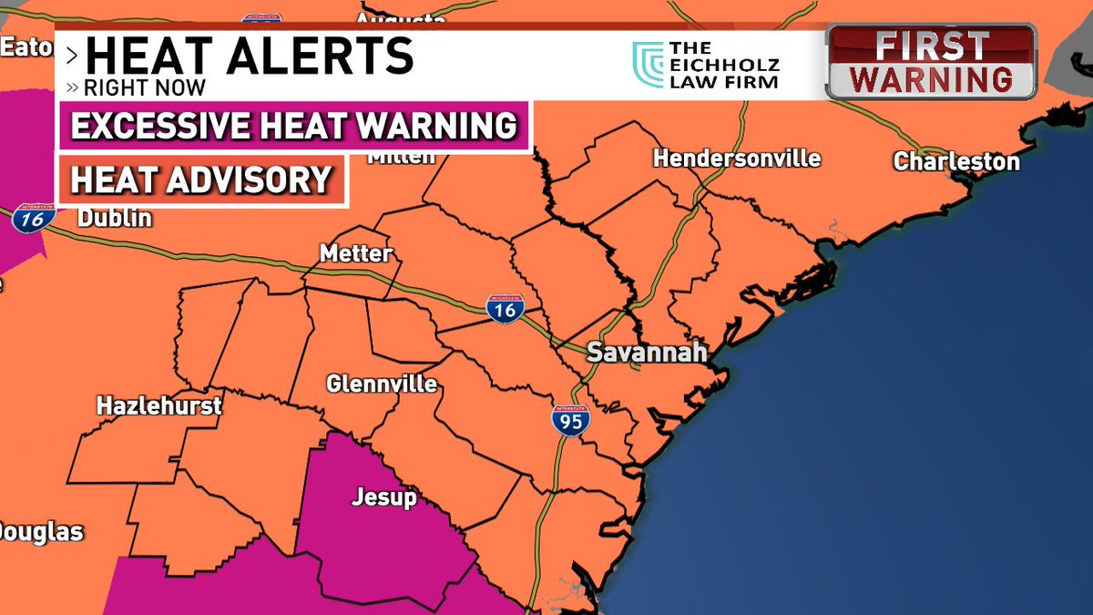 tommyhousewx's tweet photo. The HEAT is sticking around...
Active widespread advisories for most of our viewing area with an excessive heat warning for Wayne county. Heat index values currently are topping 110 in some places. #FOX28 https://t.co/7hFPCsGZRz