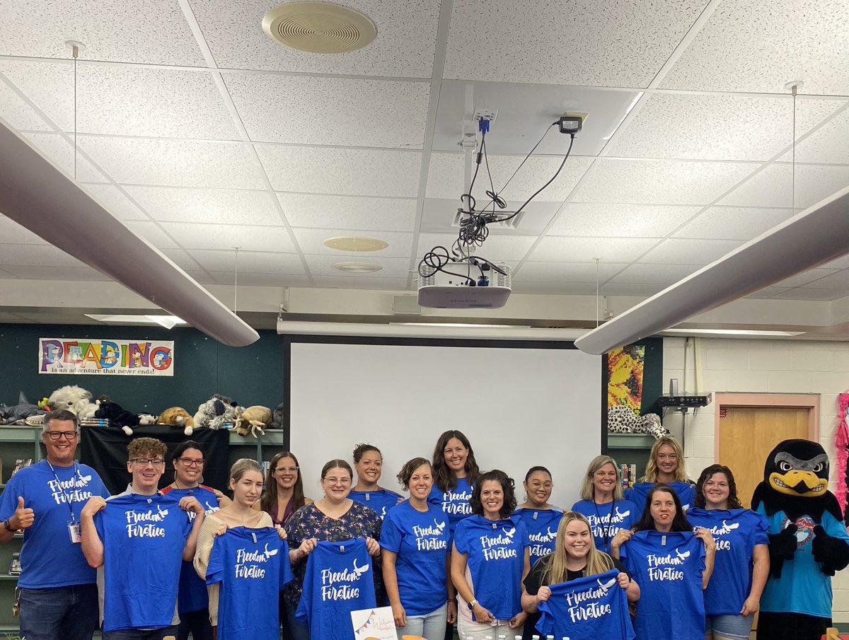 Today our Freedom Firsties - both brand new teachers and teachers new to Freedom - gathered together to learn about our school, tour the campus and work in their classrooms. We are excited to see them soar high this year! #VCSNewTeachers #VolusiaRecruits #vcs123