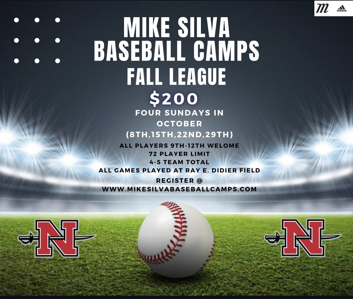 Fall League is right around the corner! Sign up at mikesilvabaseballcamps.com