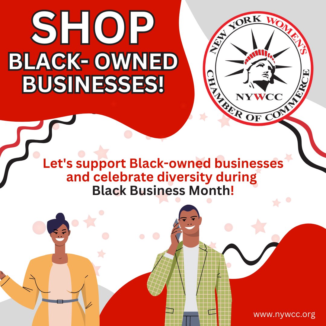 NYWomensChamber's tweet photo. August is Black Business Month — it's a time to acknowledge and appreciate black-owned businesses across the nation and all that they represent in the country's continual for diversity and equality. https://t.co/eGQgU0e1MF