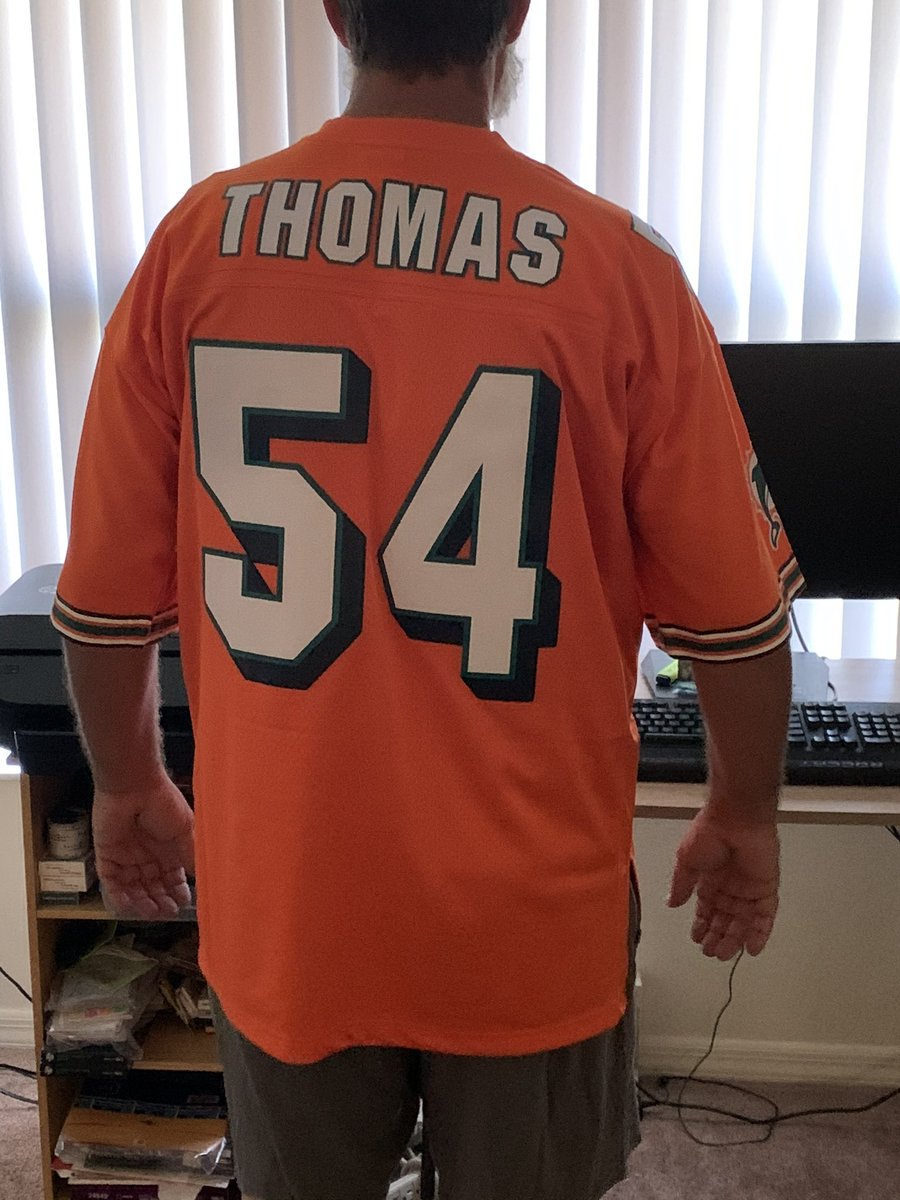 njrice2004's tweet photo. One of the greatest to play, and fell in love with his performance since day one. #WellDeserved #54ZachThomas
#MyFirstJersey #FinsUp https://t.co/65OtXB1kx6