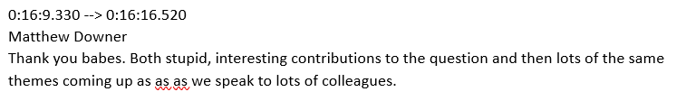 mddowner's tweet photo. The MS Teams built-in transcription is really calling into question how I conduct research interviews. https://t.co/8Gzmc7Suth