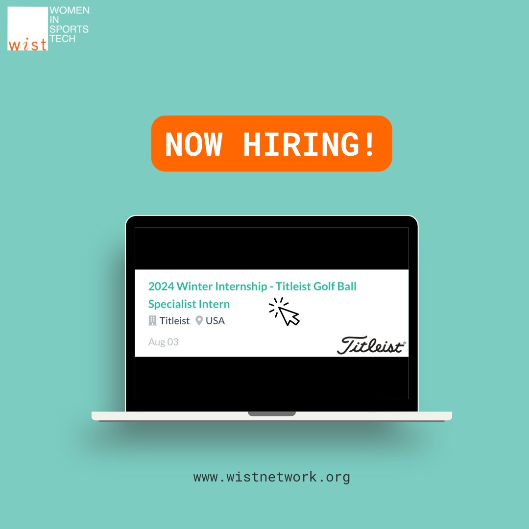 WomenSportsTech's tweet photo. Titleist is looking for a current college student or recent graduate who loves golf to join their team!
Apply here: https://t.co/9d9ag0luYJ. Also, check out all of their open roles and be on the lookout for more in the future!
#ChangeTheRatio #WomeninSportsTech https://t.co/mACqrr2NEC